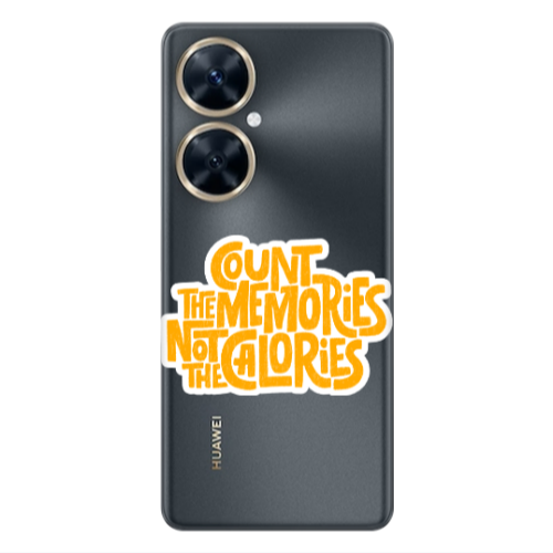 Huawei Nova 11i Count the memories not the calories Transparent Silicone TPU Θήκη