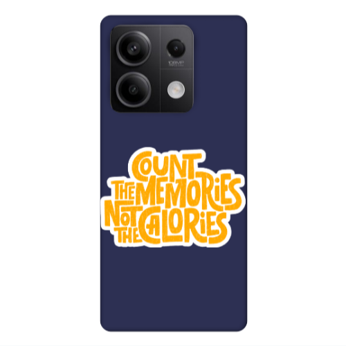 Xiaomi Redmi Note 13Pro 5G Count the memories not the calories Dark blue Colored Silicone TPU Θήκη