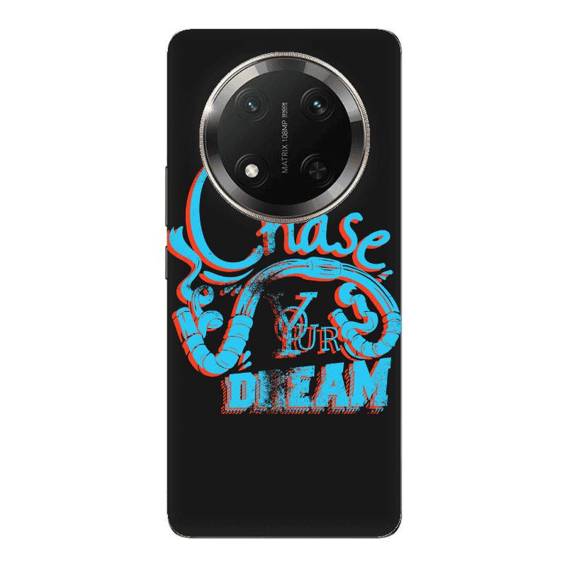 Honor Magic 7 Lite Chase Your Dream Black Colored Silicone TPU Θήκη