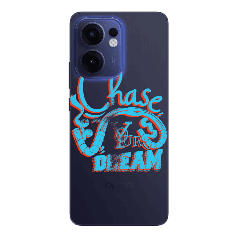Oppo Reno 13 F Chase Your Dream Transparent Silicone TPU Θήκη