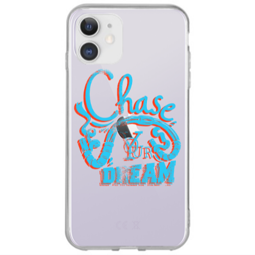 Apple iPhone 12 Chase Your Dream Transparent Silicone TPU Θήκη