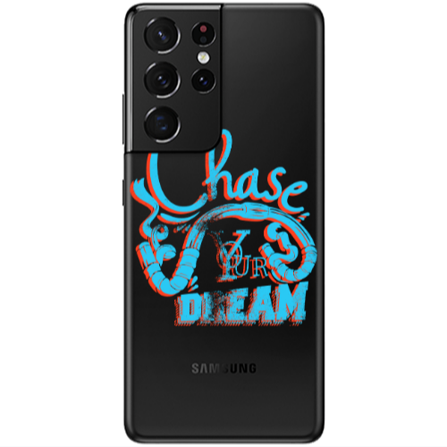 Samsung S21 Ultra Chase Your Dream Transparent Silicone TPU Θήκη