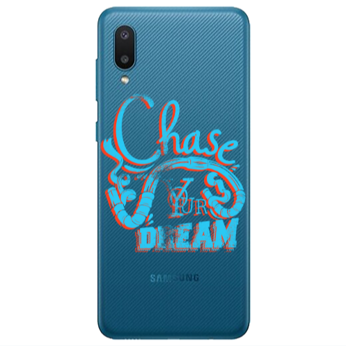 Samsung A02 Chase Your Dream Transparent Silicone TPU Θήκη