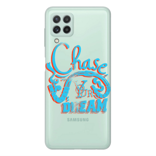 Samsung A22 4G Chase Your Dream Transparent Silicone TPU Θήκη