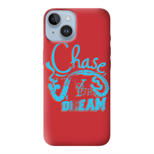 Apple iPhone 14 Plus Chase Your Dream Red Colored Silicone TPU Θήκη