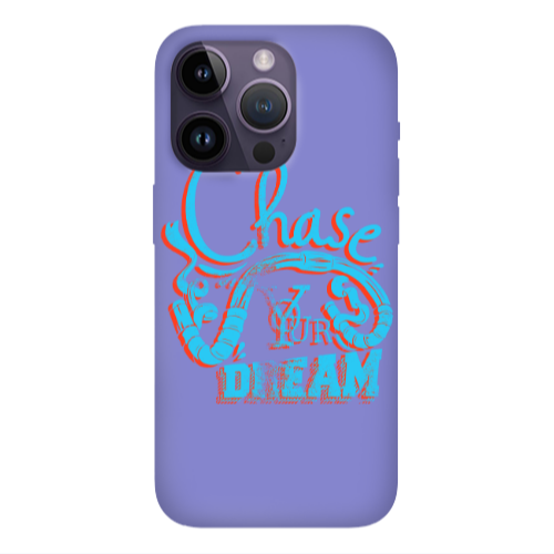 Apple iPhone 14 Pro  Chase Your Dream Purple Colored Silicone TPU Θήκη