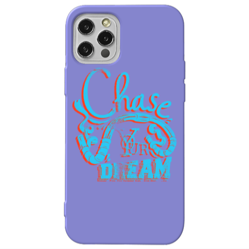 Apple iPhone 13 Pro Chase Your Dream Purple Colored Silicone TPU Θήκη