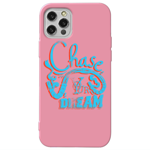 Apple iPhone 13 Pro Chase Your Dream Pink Colored Silicone TPU Θήκη