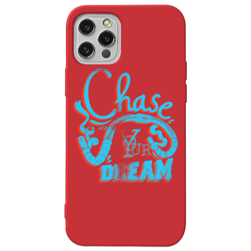 Apple iPhone 13 Pro Chase Your Dream Red Colored Silicone TPU Θήκη