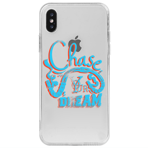 Apple iPhone Xs Max Chase Your Dream Transparent Silicone TPU Θήκη