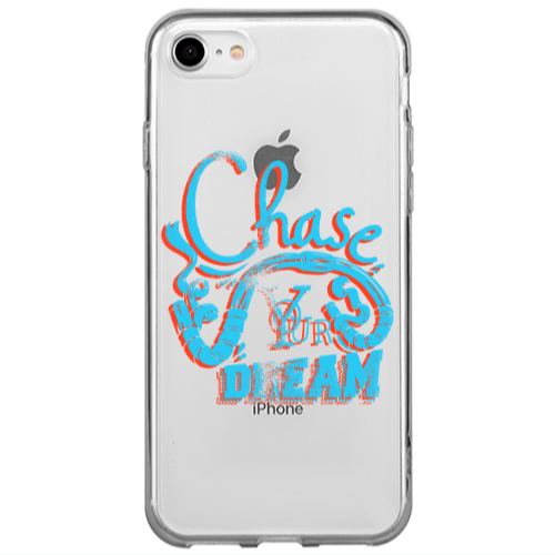 Apple iPhone 7 Chase Your Dream Transparent Silicone TPU Θήκη