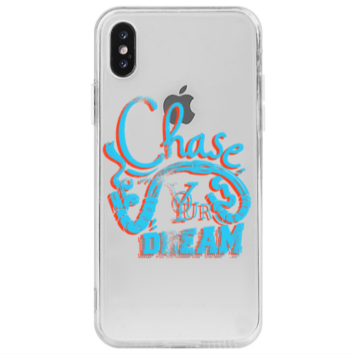 Apple iPhone Xs Chase Your Dream Transparent Silicone TPU Θήκη