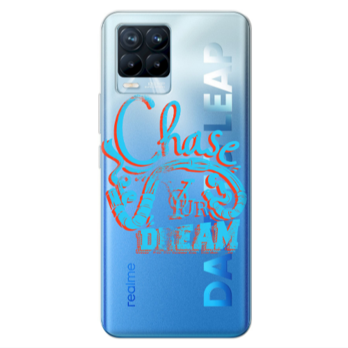 Realme 8 Pro Chase Your Dream Transparent Silicone TPU Θήκη
