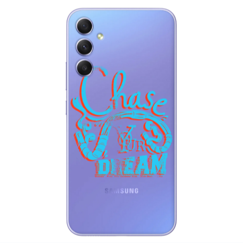 Samsung A34 Chase Your Dream Transparent Silicone TPU Θήκη