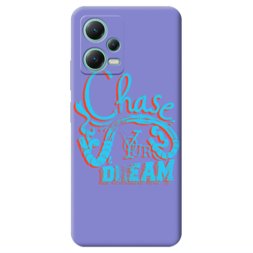 Xiaomi Redmi Note 12 Pro 5G Chase Your Dream Purple Colored Silicone TPU Θήκη