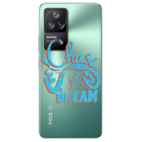 Xiaomi Poco F4 Chase Your Dream Transparent Silicone TPU Θήκη