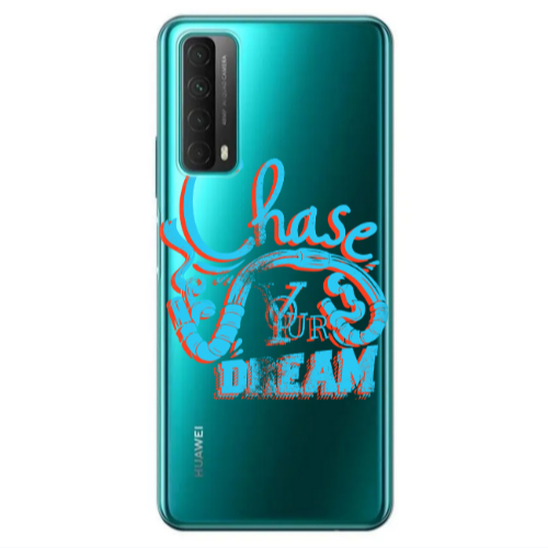 Huawei P Smart 2021 Chase Your Dream Transparent Silicone TPU Θήκη