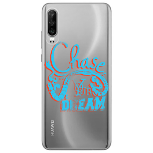 Huawei P30 Chase Your Dream Transparent Silicone TPU Θήκη