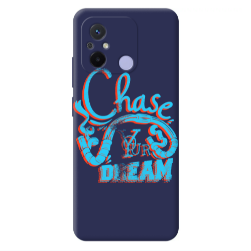 Xiaomi Redmi 12C Chase Your Dream Dark blue Colored Silicone TPU Θήκη