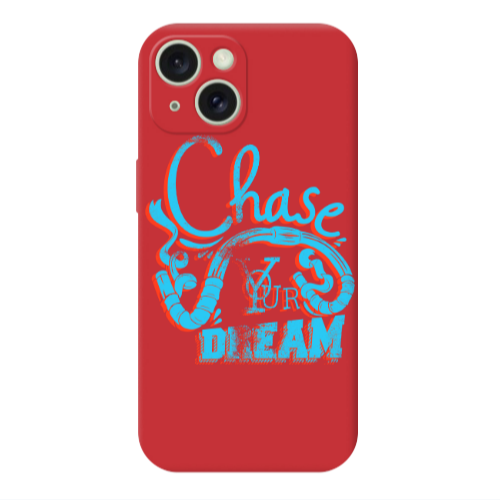 Apple iPhone 15 Plus Chase Your Dream Red Colored Silicone TPU Θήκη