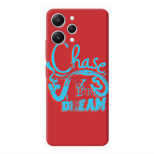 Xiaomi Redmi 12 Chase Your Dream Red Colored Silicone TPU Θήκη