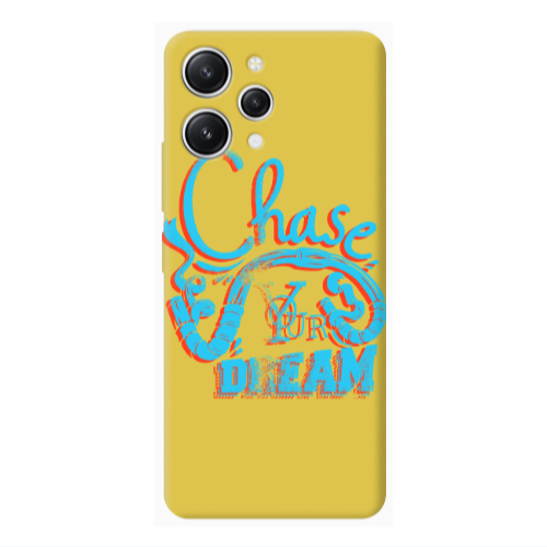 Xiaomi Redmi 12 Chase Your Dream Yellow Colored Silicone TPU Θήκη