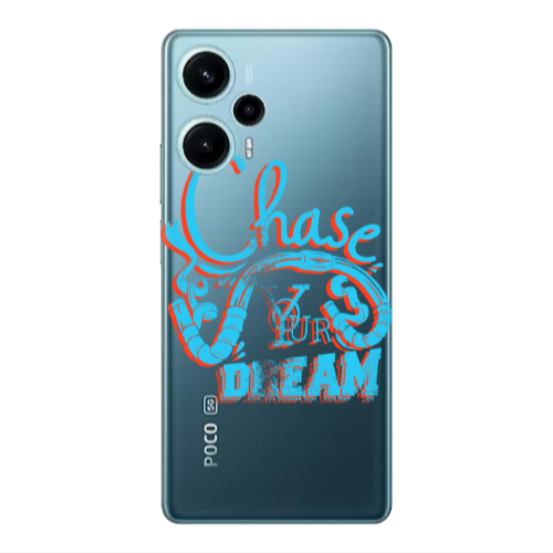 Xiaomi Poco F5 Chase Your Dream Transparent Silicone TPU Θήκη
