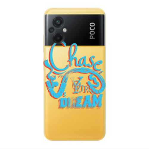 Xiaomi Poco M5 Chase Your Dream Transparent Silicone TPU Θήκη