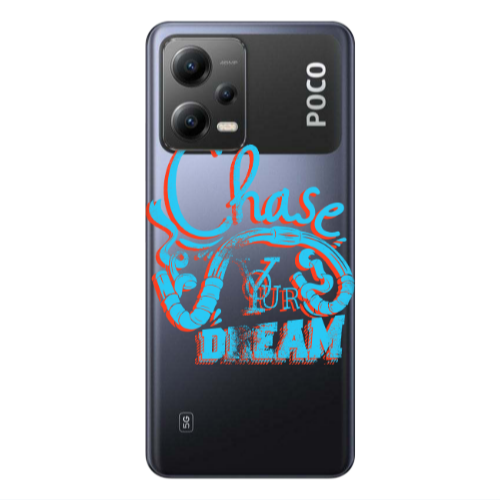 Xiaomi Poco X5 Chase Your Dream Transparent Silicone TPU Θήκη
