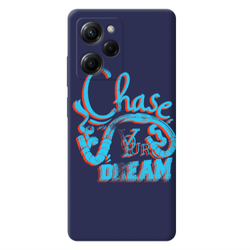 Xiaomi Poco X5 Pro Chase Your Dream Dark blue Colored Silicone TPU Θήκη