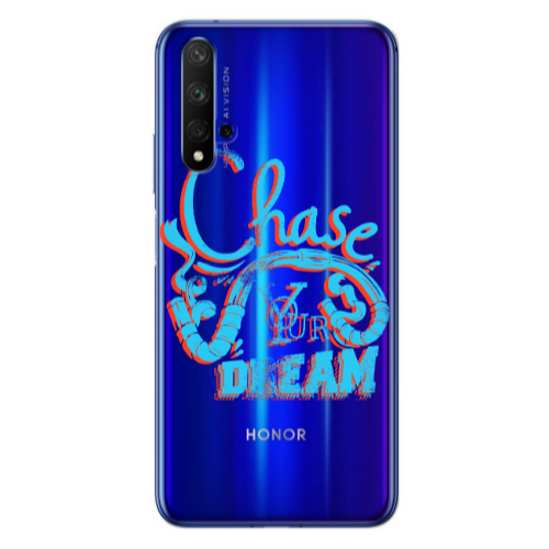 Huawei Nova 5 T Chase Your Dream Transparent Silicone TPU Θήκη
