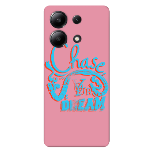 Xiaomi Redmi Note 13 4G Chase Your Dream Pink Colored Silicone TPU Θήκη