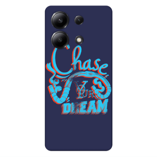 Xiaomi Redmi Note 13 4G Chase Your Dream Dark blue Colored Silicone TPU Θήκη