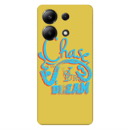 Xiaomi Redmi Note 13 4G Chase Your Dream Yellow Colored Silicone TPU Θήκη