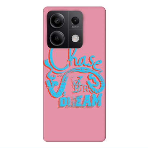 Xiaomi Redmi Note 13Pro 5G Chase Your Dream Pink Colored Silicone TPU Θήκη