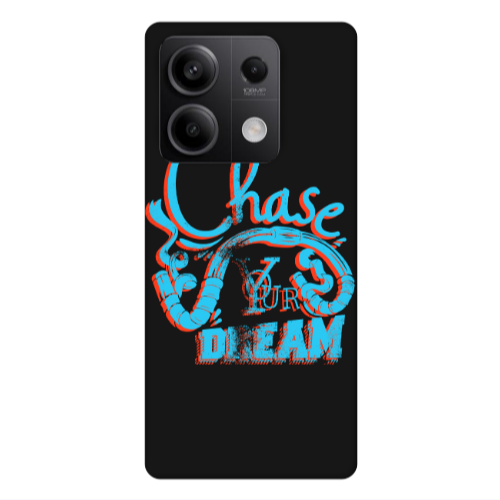 Xiaomi Redmi Note 13Pro 5G Chase Your Dream Black Colored Silicone TPU Θήκη