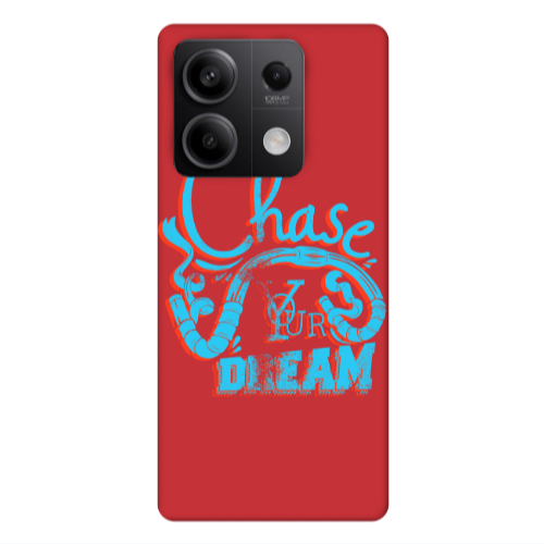 Xiaomi Redmi Note 13Pro 5G Chase Your Dream Red Colored Silicone TPU Θήκη