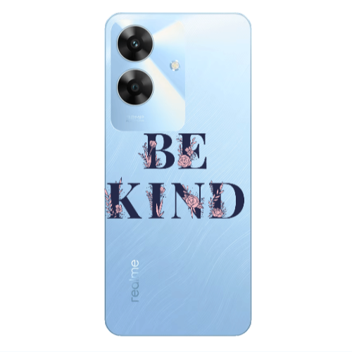 Realme Note 60 Be Kind Transparent Silicone TPU Θήκη
