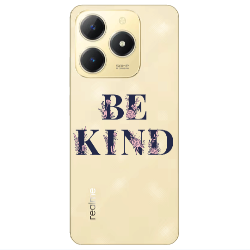 Realme C61 Be Kind Transparent Silicone TPU Θήκη