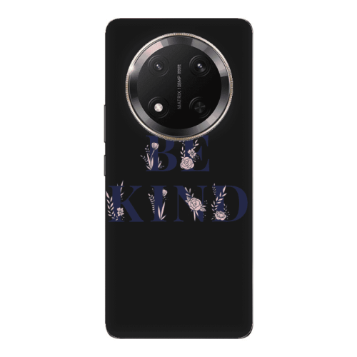 Honor Magic 7 Lite Be Kind Black Colored Silicone TPU Θήκη