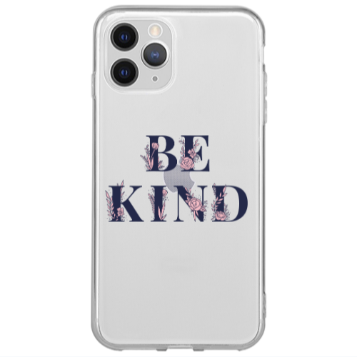 Apple iPhone 13 Pro Max Be Kind Transparent Silicone TPU Θήκη