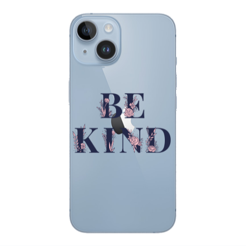 Apple iPhone 14  Be Kind Transparent Silicone TPU Θήκη