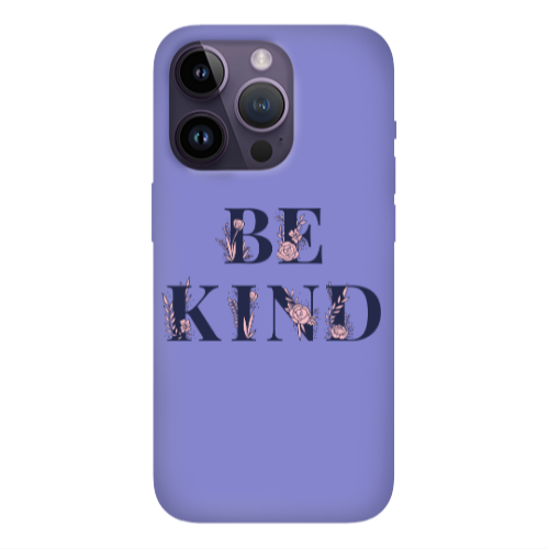 Apple iPhone 14 Pro  Be Kind Purple Colored Silicone TPU Θήκη