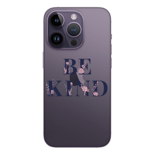 Apple iPhone 14 Pro  Be Kind Transparent Silicone TPU Θήκη