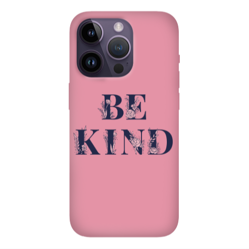 Apple iPhone 14 Pro  Be Kind Pink Colored Silicone TPU Θήκη