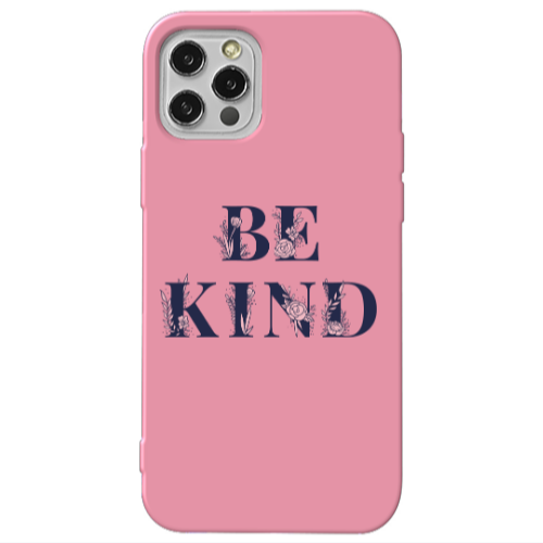 Apple iPhone 13 Pro Be Kind Pink Colored Silicone TPU Θήκη
