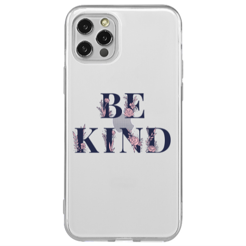 Apple iPhone 12 Pro Be Kind Transparent Silicone TPU Θήκη