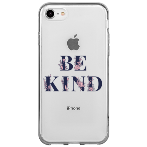 Apple iPhone 7 Be Kind Transparent Silicone TPU Θήκη