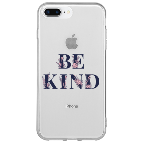 Apple iPhone 7 Plus Be Kind Transparent Silicone TPU Θήκη