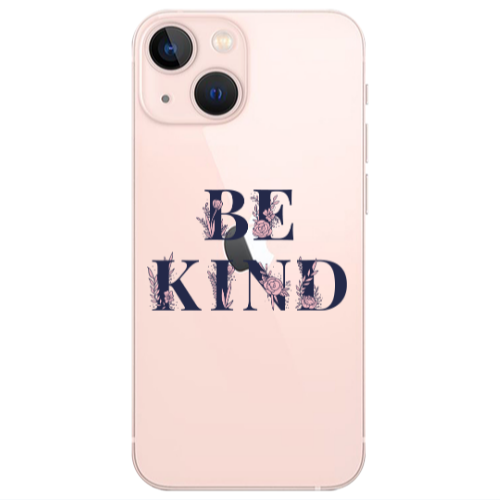 Apple iPhone 13 Mini Be Kind Transparent Silicone TPU Θήκη